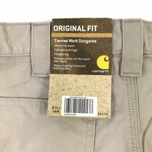 Carhartt Pants - NWT Carhartt Canvas Work Dungaree Cargo Pants 34 Carhartt Pants - NWT Carhartt Canvas Work Dungaree Cargo Pants 34